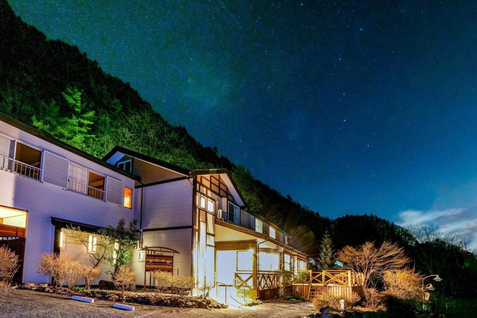 Bed and Breakfast Sora no Uta Minami Alps Exterior foto